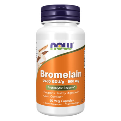 Бромелаїн, Bromelain 500mg - 60 vcaps