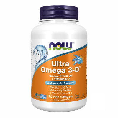 Омега-3 з вітаміном D-3, Ultra Omega 3-D Softgels - 90 fsg
