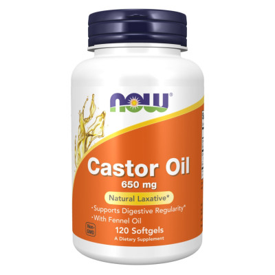 Кесторова олія, Castor Oil 650mg - 120 sgels