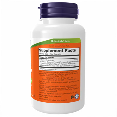 Куркумін фітосома, Turmeric Curcumin Phytosome 500mg - 60 vcaps