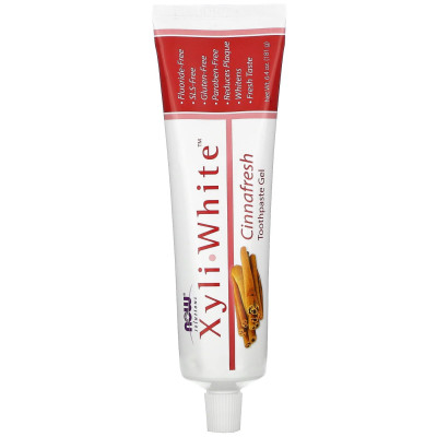 Зубна паста, Now Foods Xyliwhite Cinnafresh Toothpaste - 6.4 oz Зубна паста, Now Foods Xyliwhite Cinnafresh Toothpaste - 6.4 oz