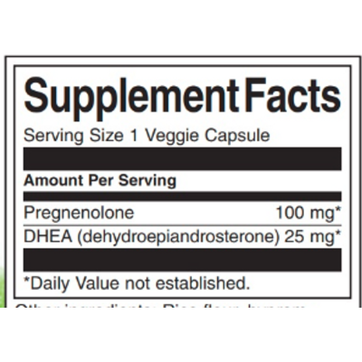DHEA Pregnenolone Complex - 60veg caps