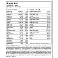 Мультивітаміни для чоловіків, Alpha Men - 120tabs