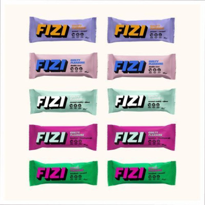 Протеїнові батончики, FIZI Guilty Pleasure Box - 10x45g