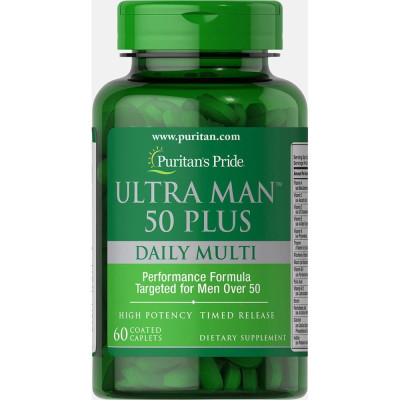 Вітаміни для чоловіків, Ultra Man™ 50 Plus - 60 Caplets