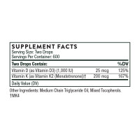Vitamin D+K2 - 1oz