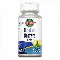 Літіум оротат, Lithium Orotate 5mg - 90 tabs Lemon Lime