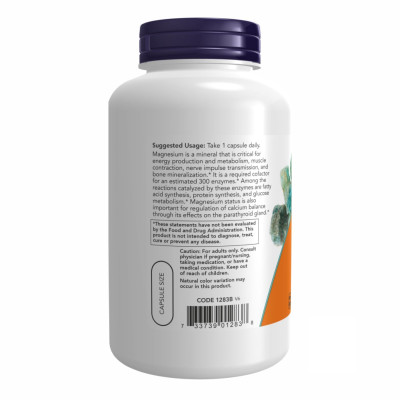 Магній, Magnesium Caps 400mg - 180 vcaps