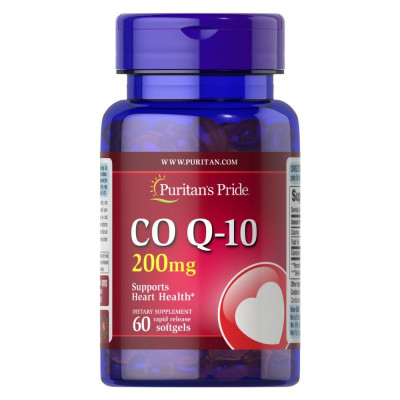 Коензим Q-10, Q-SORB™ Co Q-10 200 mg - 60 Rapid Release Softgels