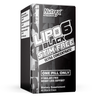 Жироспалювач, Lipo-6 Black UC Stim-Free - 60 caps