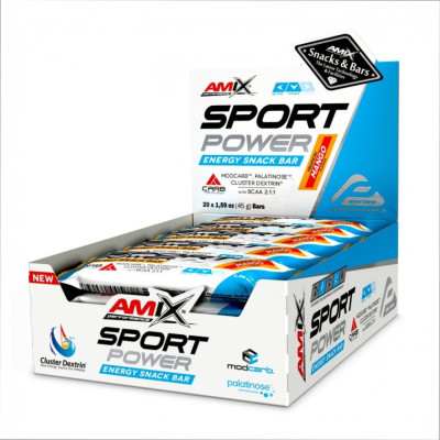 Sport Power Energi Snack Bar - 20x45g Tropical Mango