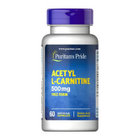 L-Карнітин, Acetyl L-Carnitine 500 mg - 60 Capsules