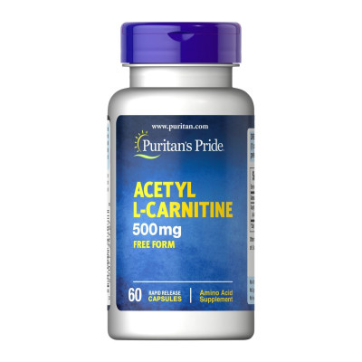 L-Карнітин, Acetyl L-Carnitine 500 mg - 60 Capsules L-Карнітин, Acetyl L-Carnitine 500 mg - 60 Capsules