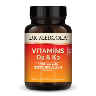 Вітамін Д3 з К2, Vitamins D3 & K2 - 30 caps