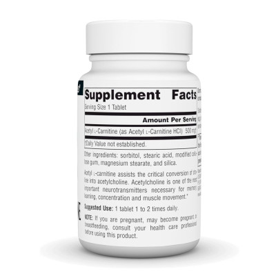 Acetyl L-Carnitine 500 mg - 30 tabs