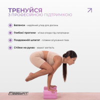 Блок для йоги EasyFit EVA Рожевий