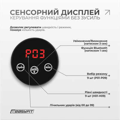 Боксерський тренажер EasyFit настінний  музичний з підсвіткою