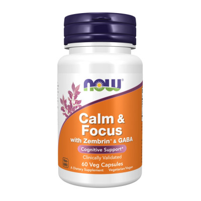 Спокій та концентрація, Calm & Focus with Zembrin® & GABA - 60 vcaps Спокій та концентрація, Calm & Focus with Zembrin® & GABA - 60 vcaps