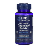 Оптимізований фолат, High Potency Optimized Folate 8500 mcg DFE - 30 tabs