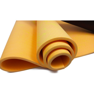 Килимок для йоги та фітнеса EasyFit PER Premium Mat 8 мм + Чохол помаранчевий