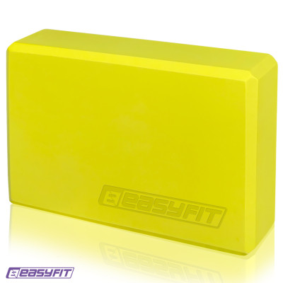 Блок для йоги EasyFit EVA Жовтий Блок для йоги EasyFit EVA Жовтий