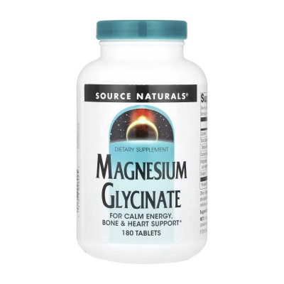 Магній, Magnesium Glycinate - 180 tabs