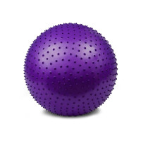 М'яч для фітнесу EasyFit 75 см фіолетовий (фітбол масажний)
