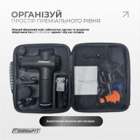 Перкусійний вібромасажер EasyFit UltraGun 13 насадок