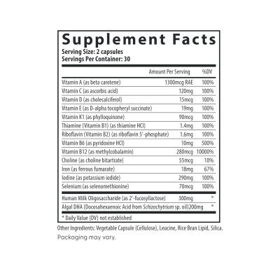 Postnatal Multivitamin Essentials with DHA - 60 caps