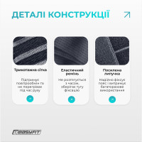 Пояс для спини EasyFit з 4 ребрами жорсткості  (S)