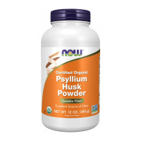 Органічний порошок лушпиння подорожника, Certified Organic Psyllium Husk Powder - 340g