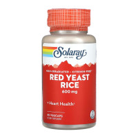 Червоний дріжджовий рис, Red Yeast Rice 600mg - 45 vcaps