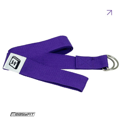 Ремінь для йоги EasyFit з петлею (фіолетовий) Ремінь для йоги EasyFit з петлею (фіолетовий)