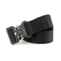 Ремінь тактичний військовий Assault Belt з пряжкою Кобра чорний