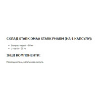 Стимулятор передтренувальний, Stark DMAA 50 mg - 60 caps