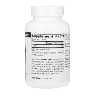 Taurine 1000™ 1000 mg - 60 caps