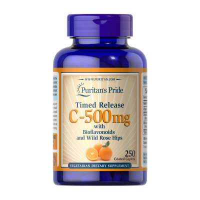 Vitamin C-500 mg with Rose Hips Time Release - 250 caps Vitamin C-500 mg with Rose Hips Time Release - 250 caps