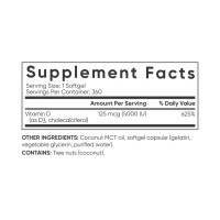 Vitamin D3 5000IU - 360 softgels