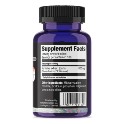 Yohimbe Bark Extract 800mg - 100tabs